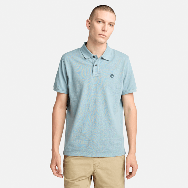 Timberland - Millers River Pikee-Polohemd für Herren in Hellblau, Herren, Blau, Größe: 3XL von Timberland