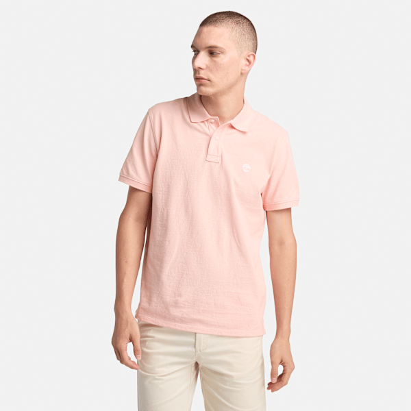 Timberland - Millers River Pikee-Polohemd für Herren in Hellpink, Mann, Pink, Größe: S Timberland - Millers River Pikee-Polohemd für Herren in Hellpink, Mann, Pink, Größe: S von Timberland