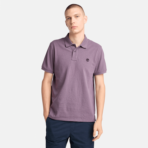Timberland - Millers River Pikee-Polohemd für Herren in Violett, Mann, Violett, Größe: XL von Timberland