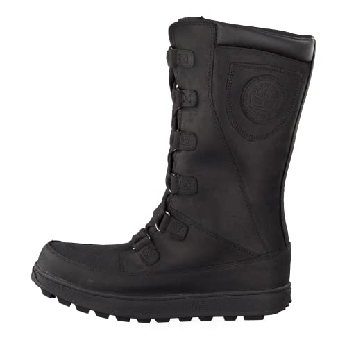 Timberland Mukluk_Mukluk_8 In Lace Up WP, Mädchen Schneestiefel, Schwarz (Black Nubuck), 38 EU, 2092R von Timberland