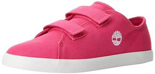 Timberland Low Hook & Loop Sneaker, Newport Bay Bright PINK Canvas, 11,5 von Timberland