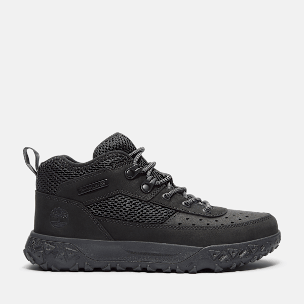 Timberland - Halbhoher GREENSTRIDE Motion 6 Sneaker zum Schnüren für Kinder in Schwarz, Schwarz, Größe: 37 von Timberland