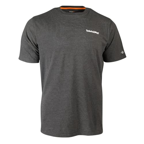 Timberland PRO Herren Base Plate Lw Corner Office Graphic Short Sleeve T-Shirt, Dunkelgrau meliert, X-Groß von Timberland PRO