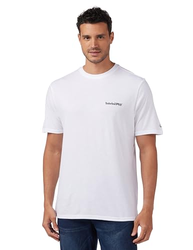 Timberland PRO Herren Base Plate Lw Corner Office Graphic Short Sleeve T-Shirt, Weiß, Groß von Timberland PRO