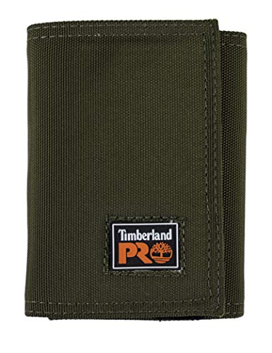 Timberland PRO Herren Cordura Klettverschluss, Nylon, RFID, dreifach faltbar, mit Ausweisfenster Geldbörse, Oliv/Blatt für Mich (Leaf It to Me), Einheitsgröße von Timberland PRO