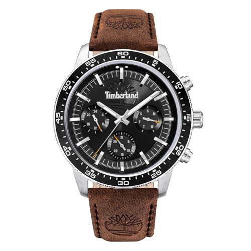 Timberland Herren Analog Quarz Uhr mit Leder Armband TDWGF0029002 von Timberland