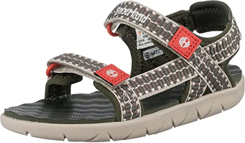 Timberland Perkins Row (Youth) Sandalen, Grün Green Webbing, 32 EU von Timberland