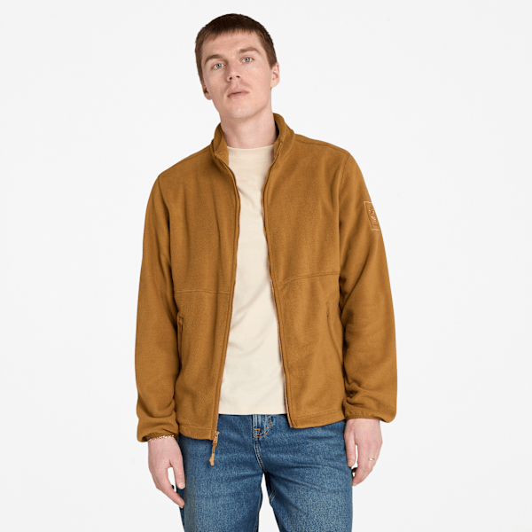 Timberland - Polar-Fleecejacke mit durchgehendem Reißverschluss für Herren in Dunkelgelb, Herren, Gelb, Größe: M von Timberland