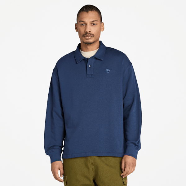 Timberland - Polo-Sweatshirt für Herren in Dunkelblau, Mann, Blau, Größe: M Timberland - Polo-Sweatshirt für Herren in Dunkelblau, Mann, Blau, Größe: M von Timberland