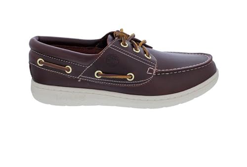 Timberland Portofino Pier Bootsschuh A6CXM-EIW, Burgundy - Rotbraun, Glattleder Braun Gr. 45 1/2 von Timberland