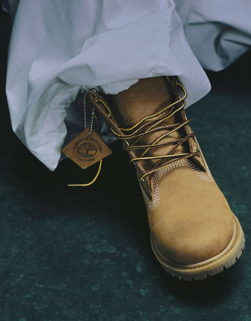 Timberland - Premium - 6-Zoll-Stiefel aus Nubukleder in Weizenbraun von Timberland