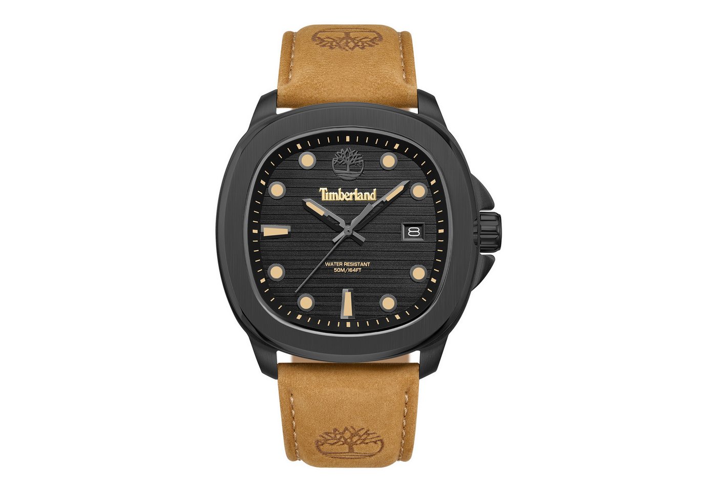 Timberland Quarzuhr Greenough TDWGB0083302, Armbanduhr, Herrenuhr, Lederarmband, analog, Tag von Timberland