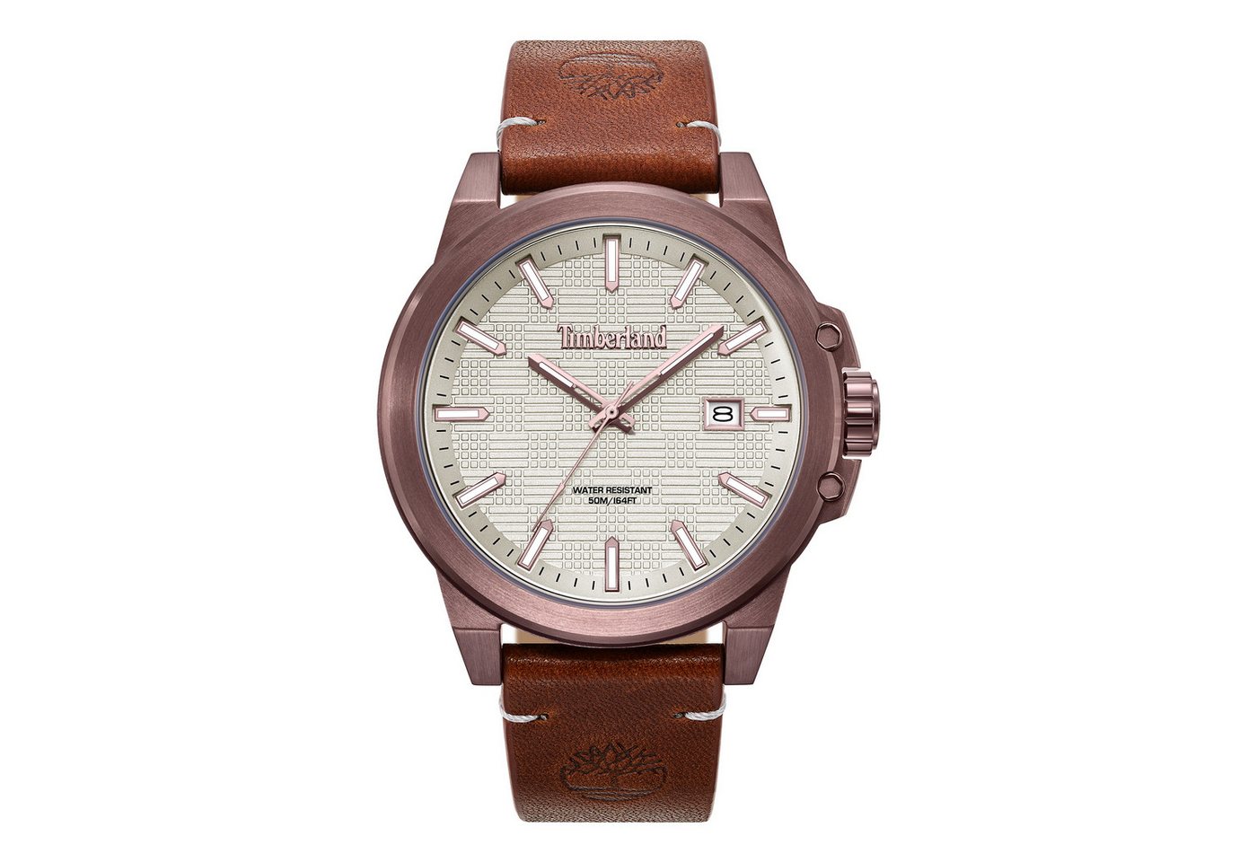 Timberland Quarzuhr Mohegan TDWGB0083002, Armbanduhr, Herrenuhr, Lederarmband, analog, Tag von Timberland