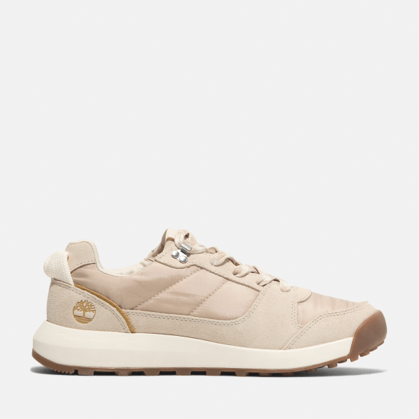 Timberland - Retro Swift Low-Top-Sneaker zum Schnüren für Damen in Beige, Damen, Beige, Größe: 39.5 von Timberland