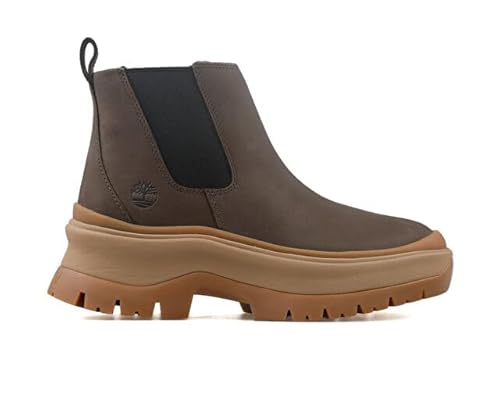 Tımberland Roxie Lane Mid Chelsea Boot Damen Freizeitstiefel TB0A28XMW071 Braun, kaffeebraun, 38 EU von Timberland