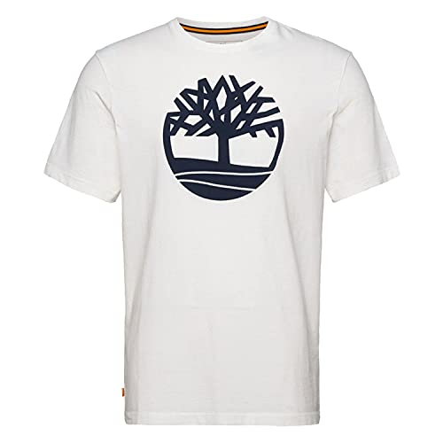 Timberland SS Tree Logo T Herren T-Shirt Shirt TB0A2C6S Weiss, Bekleidungsgröße:L von Timberland