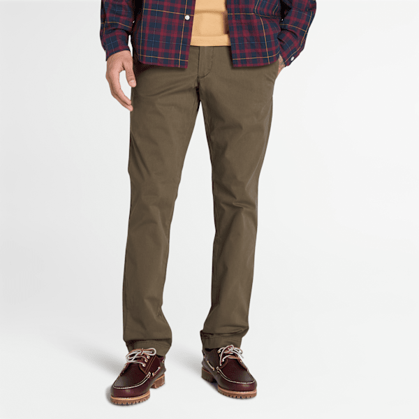 Timberland - Claremont Chinohose aus Twill mit schmalem Bein für Herren in Grün, Herren, Grün, Größe: 38 von Timberland