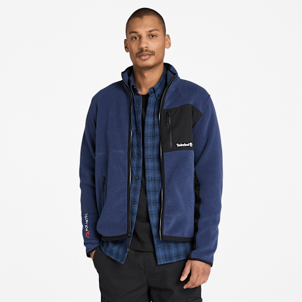 Timberland - Sherburne Polartec Fleecejacke für Herren in Dunkelblau, Herren, Blau, Größe: XXL von Timberland