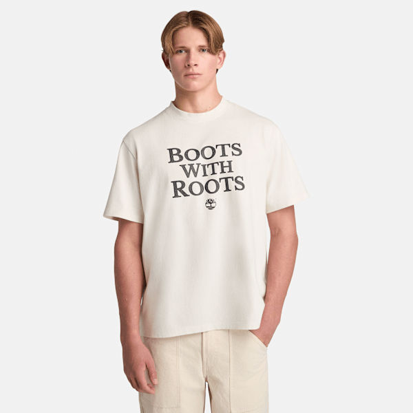 Timberland - Slogan T-Shirt für Herren in Weiß, Mann, Weiß, Größe: XXL von Timberland