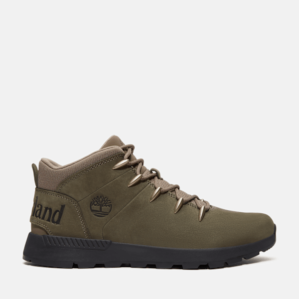 Timberland - Sprint Trekker Mid-Top-Sneaker zum Schnüren für Herren in Dunkelgrün, Herren, Grün, Größe: 43 von Timberland
