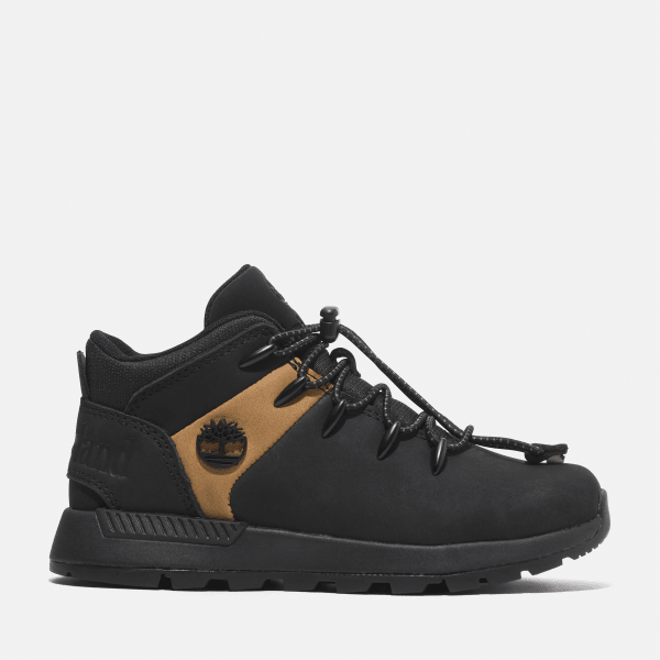 Timberland - Halbhoher Sprint Trekker Bungee Sneaker für Jugendliche in Schwarz/Gelb, Schwarz, Größe: 35 Timberland - Halbhoher Sprint Trekker Bungee Sneaker für Jugendliche in Schwarz/Gelb, Schwarz, Größe: 35 von Timberland