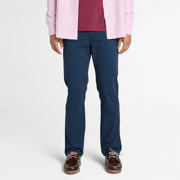 Timberland - Claremont Chinohose aus Twill mit geradem Bein für Herren in Dunkelblau, Herren, Blau, Größe: 40 von Timberland