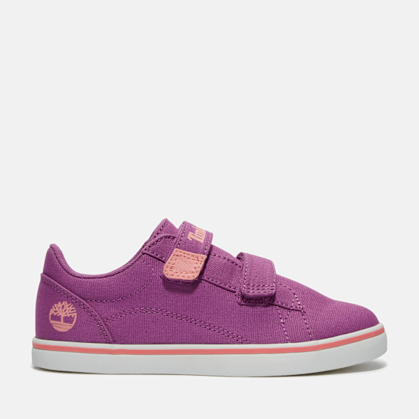 Timberland - Stone Jump Low-Top-Sneaker mit Klettverschluss für Jugendliche in Violett, Violett, Größe: 34.5 von Timberland