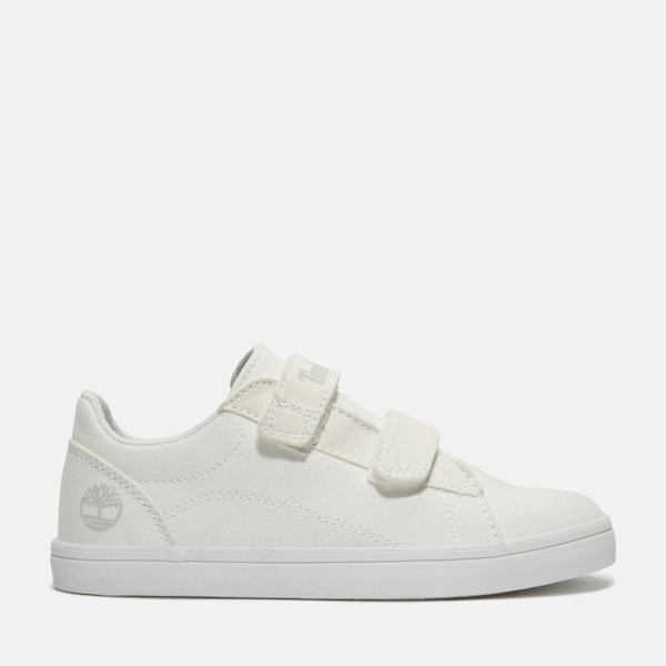 Timberland - Stone Jump Low-Top-Sneaker mit Klettverschluss für Jugendliche in Weiß, Weiß, Größe: 34.5 von Timberland