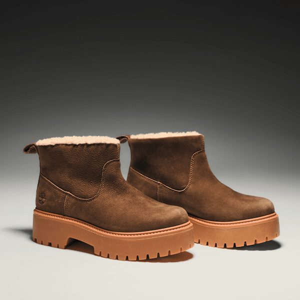 Timberland - Stone Street Boot mit warmem Futter und Plateausohle für Damen in Dunkelbraun, Damen, Braun, Größe: 42 von Timberland