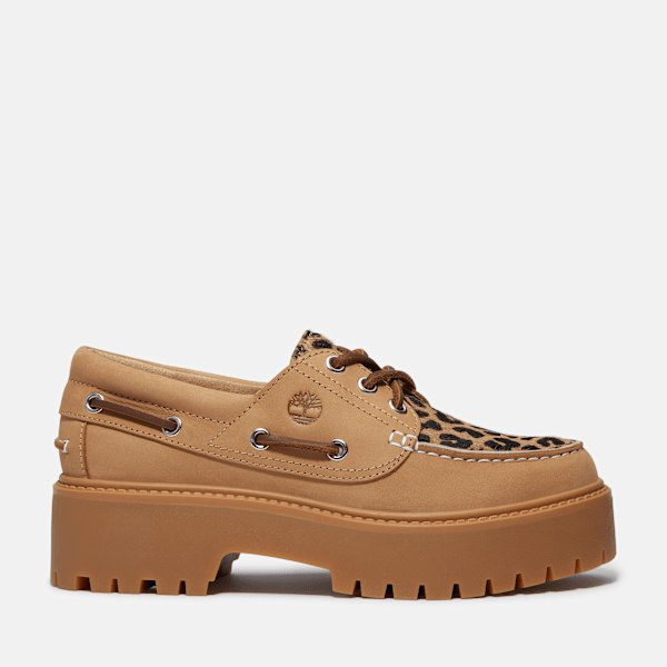 Timberland - Stone Street Bootsschuh mit Plateausohle für Damen in Beige, Frau, Beige, Größe: 38.5 Timberland - Stone Street Bootsschuh mit Plateausohle für Damen in Beige, Frau, Beige, Größe: 38.5 von Timberland
