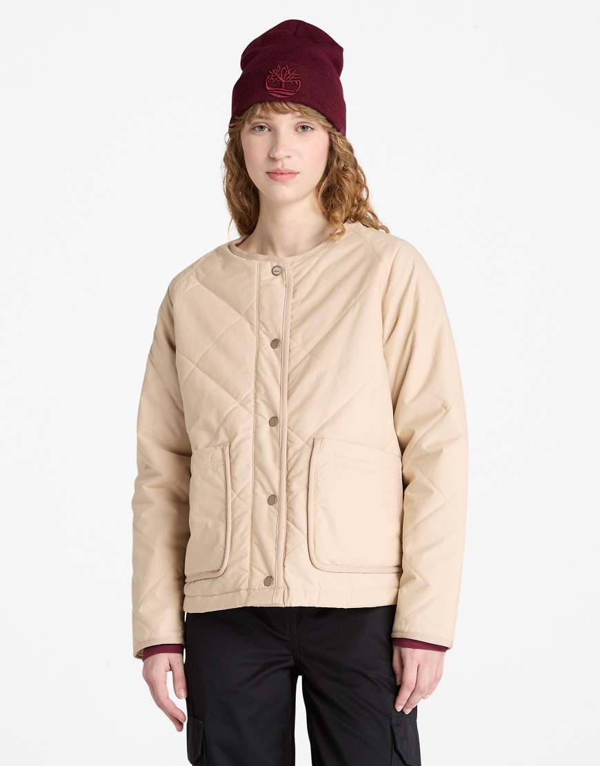 Timberland - Strapazierfähige, wasserabweisende Steppjacke in Rehbraun-Neutral von Timberland