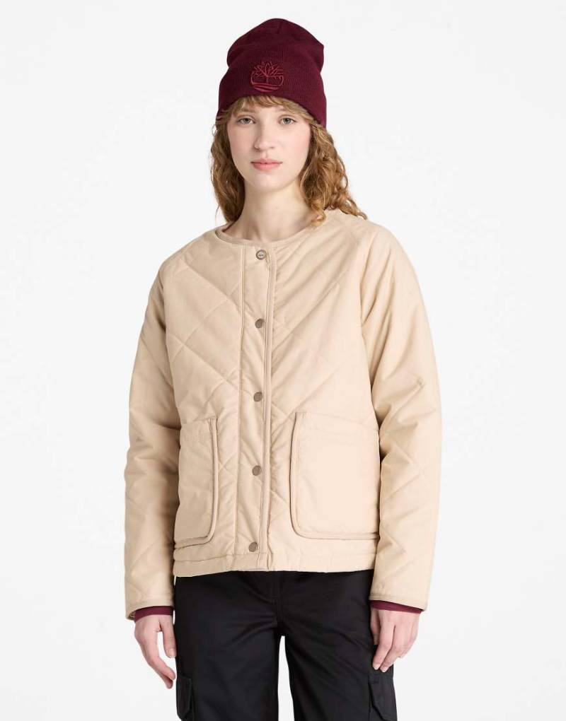 Timberland - Strapazierfähige, wasserabweisende Steppjacke in Rehbraun-Neutral von Timberland