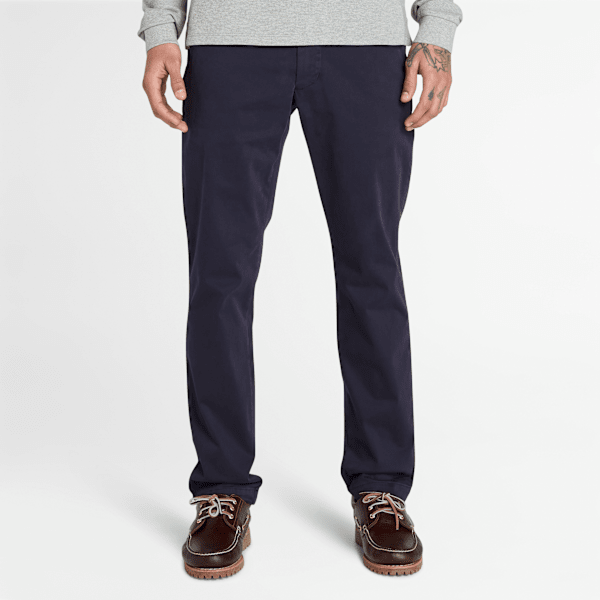 Timberland - Stückgefärbte Claremont Chinohose für Herren in Dunkelblau, Herren, Blau, Größe: 32 von Timberland