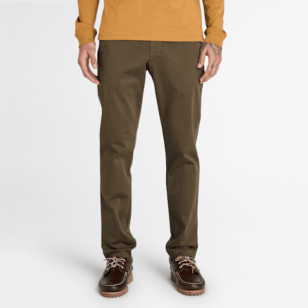 Timberland - Stückgefärbte Claremont Chinohose für Herren in Grün, Herren, Grün, Größe: 32 von Timberland