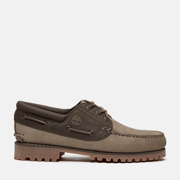 Timberland - Timberland Authentic Handsewn 3-Eye Bootsschuh für Herren in Grün, Mann, Grün, Größe: 44.5 Timberland - Timberland Authentic Handsewn 3-Eye Bootsschuh für Herren in Grün, Mann, Grün, Größe: 44.5 von Timberland