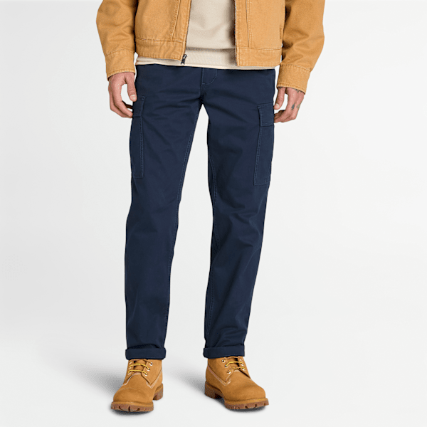 Timberland - Timberland Brookline Cargohose aus Twill für Herren in Dunkelblau, Herren, Blau, Größe: 40 von Timberland
