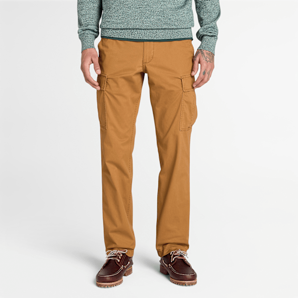Timberland - Timberland Brookline Cargohose aus Twill für Herren in Dunkelgelb, Herren, Gelb, Größe: 35 Timberland - Timberland Brookline Cargohose aus Twill für Herren in Dunkelgelb, Herren, Gelb, Größe: 35 von Timberland