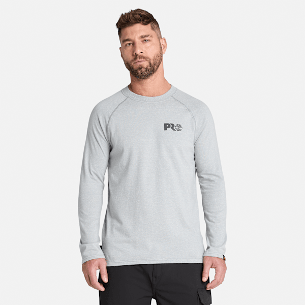 Timberland - Timberland PRO Core Langarm-T-Shirt für Herren in Grau, Mann, Grau, Größe: XXL von Timberland