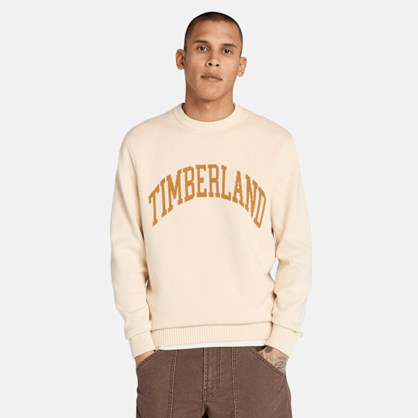Timberland - Timberland Pullover mit Grafik für Herren in Beige, Mann, Beige, Größe: XL von Timberland