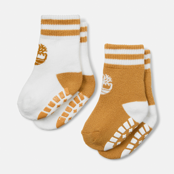 Timberland - Timberland Stiefelsocken im 2er-Pack für Babys/Kleinkinder in Gelb, Gelb, Größe: XS von Timberland