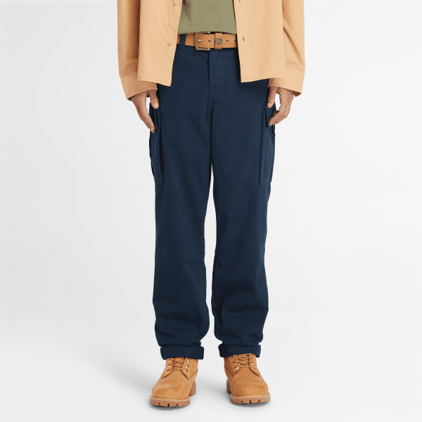 Timberland - Brookline Cargohose aus Twill für Herren in Dunkelblau, Mann, Blau, Größe: 32 von Timberland