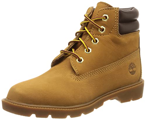 Timberland Unisex Kinder 6in Water Resistant Basic (Youth) Fashion Boot, Wheat, 32 EU von Timberland