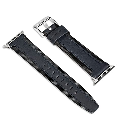Timberland Monteverde Unisex Uhrenarmband aus Leder, Farbe: Blau, für Gehäuse mit den Maßen: 42/44/45, TDOUL0000406 von Timberland