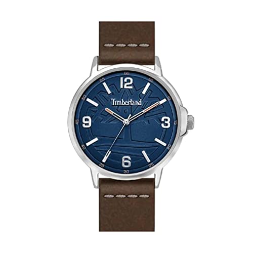 Timberland Glencove Herren Armbanduhr mit einem Band aus Leder, Farbe: Braun, Durchmesser der Uhr: 42mm, TDWGA0011501 von Timberland