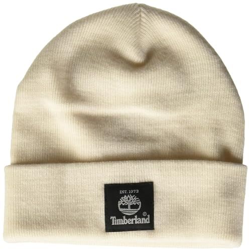 Timberland Unisex-Erwachsene Kurze Uhrenkappe Beanie-Mütze, Cream, Einheitsgröße von Timberland