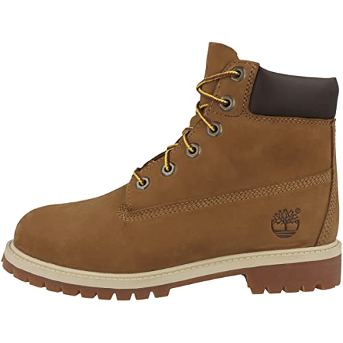 Timberland Unisex-Kinder 6 Inch Premium Waterproof (Junior) Schnürstiefel, Braun Rust Nubuck, 40 EU von Timberland