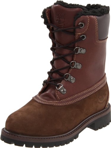 Timberland Unisex-Kinder 6IN WNTR WP BT DK BRN NB Stiefel, Braun/Dark Brown Nubuck, 32.5 EU von Timberland