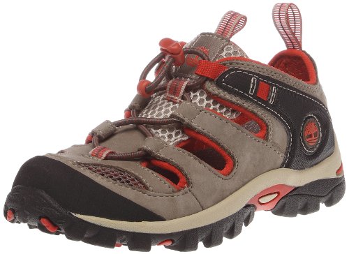 Timberland Unisex-Kinder HYPRTRL FSHMN GRG/ORG Sport- & Outdoor Sandalen Grau (Pewter with Orange 0) 32 EU von Timberland