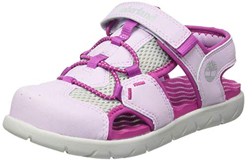 Timberland Unisex-Kinder Perkins Row Fisherman Geschlossene Sandalen, (Prism Pink Stp), 34 EU von Timberland