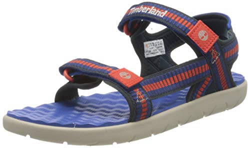 Timberland Unisex-Kinder Perkins Row-Webbing Sandalen, Blau (Nebulas Blue), 38 EU von Timberland